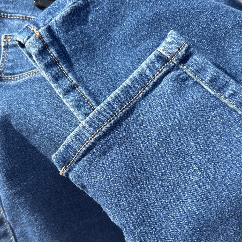 High-Rise Skinny Jeans in Dark Blue for Women - Picture 6 of 7